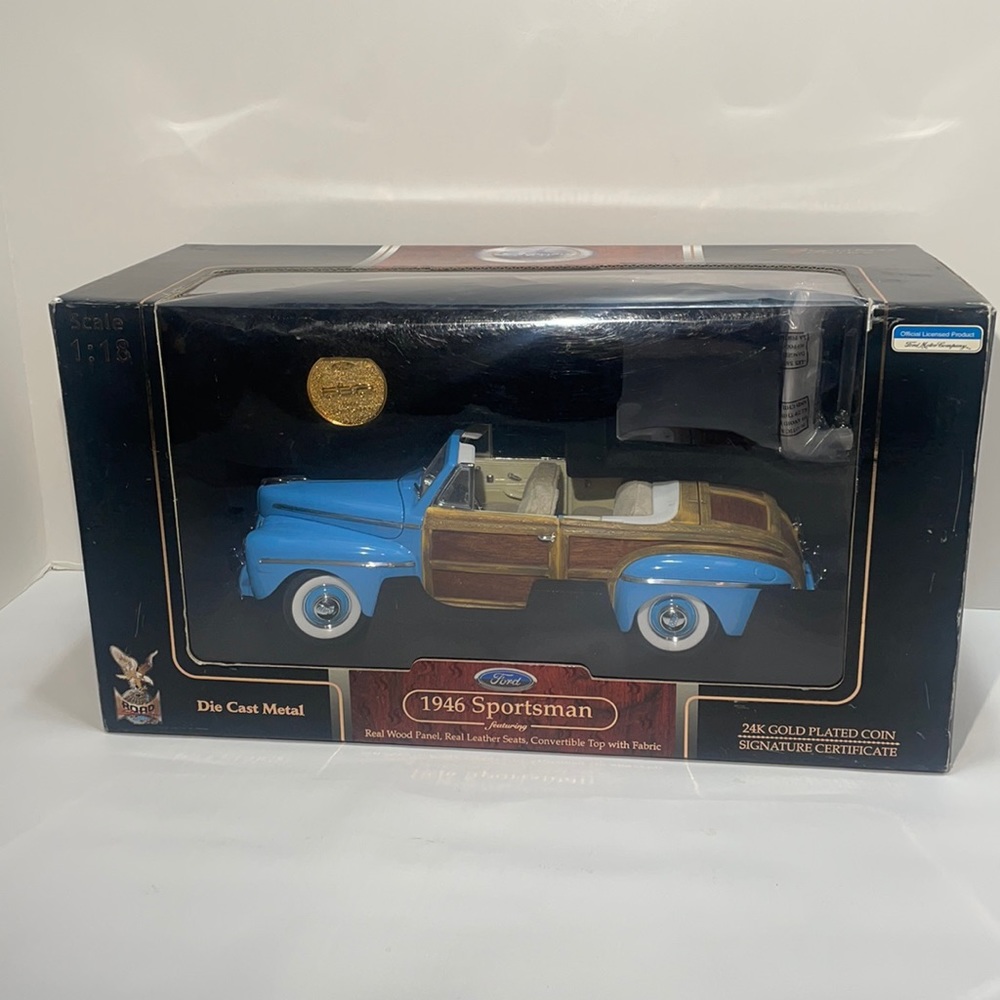 1946 Ford Sportsman Light Blue Signature Series 1:18 scale Mint In Box!